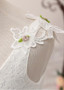 All-over Lace Chiffon Scoop  A-line Flower Girl Dress 