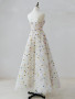 Shop 2024 Annakoo Dreamlike Floral Embellished White Prom Dress Under 239
