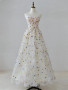 Shop 2024 Annakoo Dreamlike Floral Embellished White Prom Dress Under 239