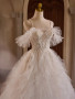 Shop 2024 ANNAKOO White Lace Appliques Tulle A Line Wedding Dress Under 198