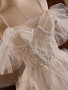 Shop 2024 ANNAKOO White Lace Appliques Tulle A Line Wedding Dress Under 198