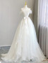 Shop 2024 ANNAKOO A-Line Organza White Strapless Wedding Dress Under 149