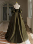 Shop 2024 ANNAKOO Timeless Off-Shoulder Olive Satin Prom Dress Under 145