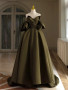 Shop 2024 ANNAKOO Timeless Off-Shoulder Olive Satin Prom Dress Under 145
