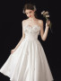 Shop 2024 ANNAKOO A-Line Sweetheart Satin White Short Prom Dress Under 149