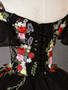 Shop 2024 ANNAKOO Floral Embroidered Black Off-Shoulder Ball Gown Prom Dress Under 199