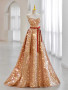 Shop 2024 ANNAKOO Sparkling Rose Gold Strapless A Line Prom Dress Under 138