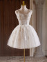Shop 2024 ANNAKOO A-Line Sweetheart Beading Tulle White Homecoming Dress Under 168