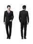 Classic Black Slim Fit 3 Piece Suit One Button Blazer Tux Vest & Trousers