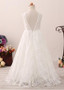 Lace Jewel Neckline A-line Flower Girl Dress