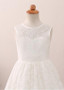 Lace Jewel Neckline A-line Flower Girl Dress