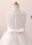 Beading Tulle Jewel Neckline A-line Flower Girl Dress 
