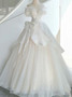 Shop 2024 ANNAKOO Off The Shoulder Bow Satin & Tulle Ball Gown Wedding Dress Under 198