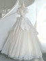 Shop 2024 ANNAKOO Off The Shoulder Bow Satin & Tulle Ball Gown Wedding Dress Under 198