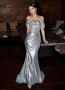 Shop 2024 ANNAKOO Off The Shoulder Silver Trumpet Mermaid Sequin Prom Dress Under 149