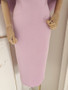 Shop 2024 ANNAKOO Pink Off The Shoulder Satin Sheath Column Homecoming Dress Under 87