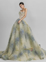 Shop 2024 ANNAKOO Green Strapless Ball Gown Tulle Floral Prom Dress Under 275