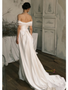 Shop 2024 ANNAKOO Off The Shoulder Trumpet Mermaid Simple Wedding Dress Under 198