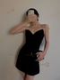 Shop 2024 ANNAKOO Beading Spandex Spaghetti Straps Black Party Dress Under 99