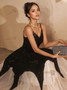 Shop 2024 ANNAKOO Spaghetti Straps Sequin Black Long Prom Dress Under 139
