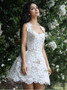 Shp 2024 ANNAKOO Halter Lace Short Mini Wedding Dress Under 139