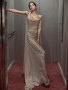 Shop 2024 ANNAKOO Straps Satin Trumpet Mermaid Ruched Wedding Dress Under 159