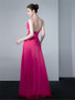 Shop 2024 ANNAKOO Fuchsia V Neck Satin A Line Prom Dress Under 138