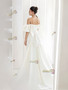 Shop 2024 ANNAKOO Satin Trumpet Mermiad Satin Detachable Train Wedding Dress Under 159