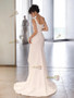Shop 2024 ANNAKOO Square A Line Satin Draped Wedding Dress With Slit Under 159