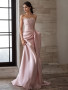 Shop 2025 ANNAKOO  Strapless Beading Mermaid Ruched Pink Prom Dress Under 248