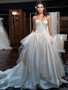 Shop 2024 ANNAKOO Sweetheart Lace Up Satin Ruffles Tulle Wedding Dress Under 189