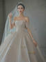 Shop 2025 ANNAKOO Off The Shoulder Satin Ball Gown Satin Wedding Dress Under 189