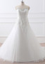 Tulle Sweetheart Beading Plus Size A-line Wedding Dress