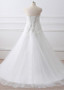Tulle Sweetheart Beading Plus Size A-line Wedding Dress