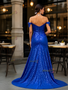 Shop 2025 ANNAKOO Keyhole Off The Shoulder Sequin Trumpet Mermaid Prom Dress With Slit Under 165