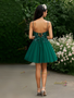 Shop 2025 ANNAKOO Green Tulle Short Mini Beading Crystal Homecoming Dress Under 136