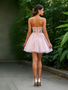 Shop 2025 Annakoo Pink Tulle Sweetheart Sheer Beading Short Homecoming Dress Under 159