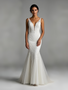 Shop 2025 ANNAKOO Deep V Neck Trumpet Mermaid Lace Wedding Dress under 219