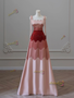 Shop 2025 ANNAKOO Tie Straps Pink Satin A Line Prom Dress Under 156