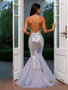 Shop 2025 ANNAKOO Sequin Deep V Neck Trumpet Mermaid Prom Dress With Slit Under 168