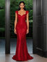 Shop 2025 ANNAKOO  Red Sequin Saquare Trumpet Mermaid Prom Dress Under 139