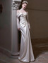 Shop 2025 ANNAKOO Long Sleeve Satin Off The Shoulder Wedding Dress Under 179