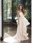 Shop 2025 ANNAKOO White Flower Satin Sweetheart A Line Wedding Dress Under 178