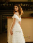 Shop 2025 ANNAKOO Off The Shoulder Layers Tulle Ruffles Wedding Dress Under 228