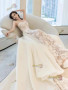 Shop 2025 ANNAKOO White Lace A Line Sweetheart Wedding Dress With Detachable Train Under 257