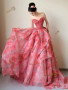 Shop 2025 ANNAKOO Chiffon Print Pink Ruffles Layers Prom Dress Under 178