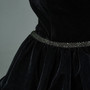 Shop 2025 ANNAKOO Black Velvet A Line Layer Beading Belt Prom Dress Under 298