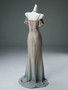 Shop 2025 ANNAKOO Ombre Silver Champagne Beading Trumpet Mermaid Prom Dress Under 498