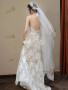 Shop 2025 ANNAKOO V Neck Champagne Lace A Line Tulle Wedding Dress Under 189