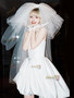 Shop 2025 ANNAKOO Strapless Short Mini Satin A Line Wedding Dress Under 129